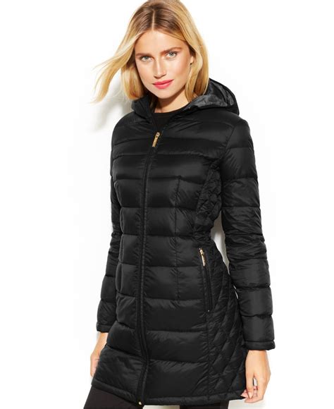 michael kors feather down coat|michael kors ladies puffer coats.